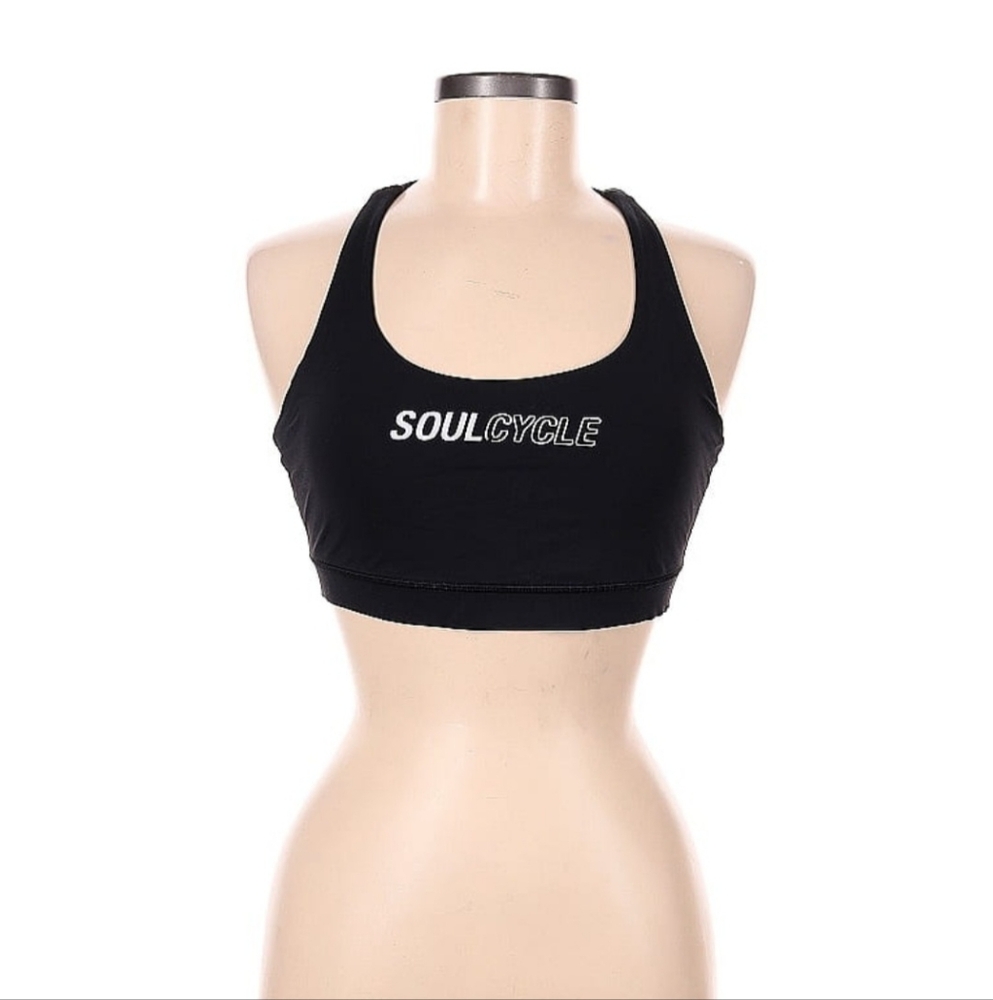 Lululemon Soul Cycle Energy Black Sports Bra **  Size 8 ** EUC!!